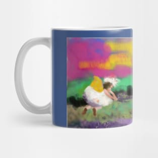 Fairies in the flower field Mug